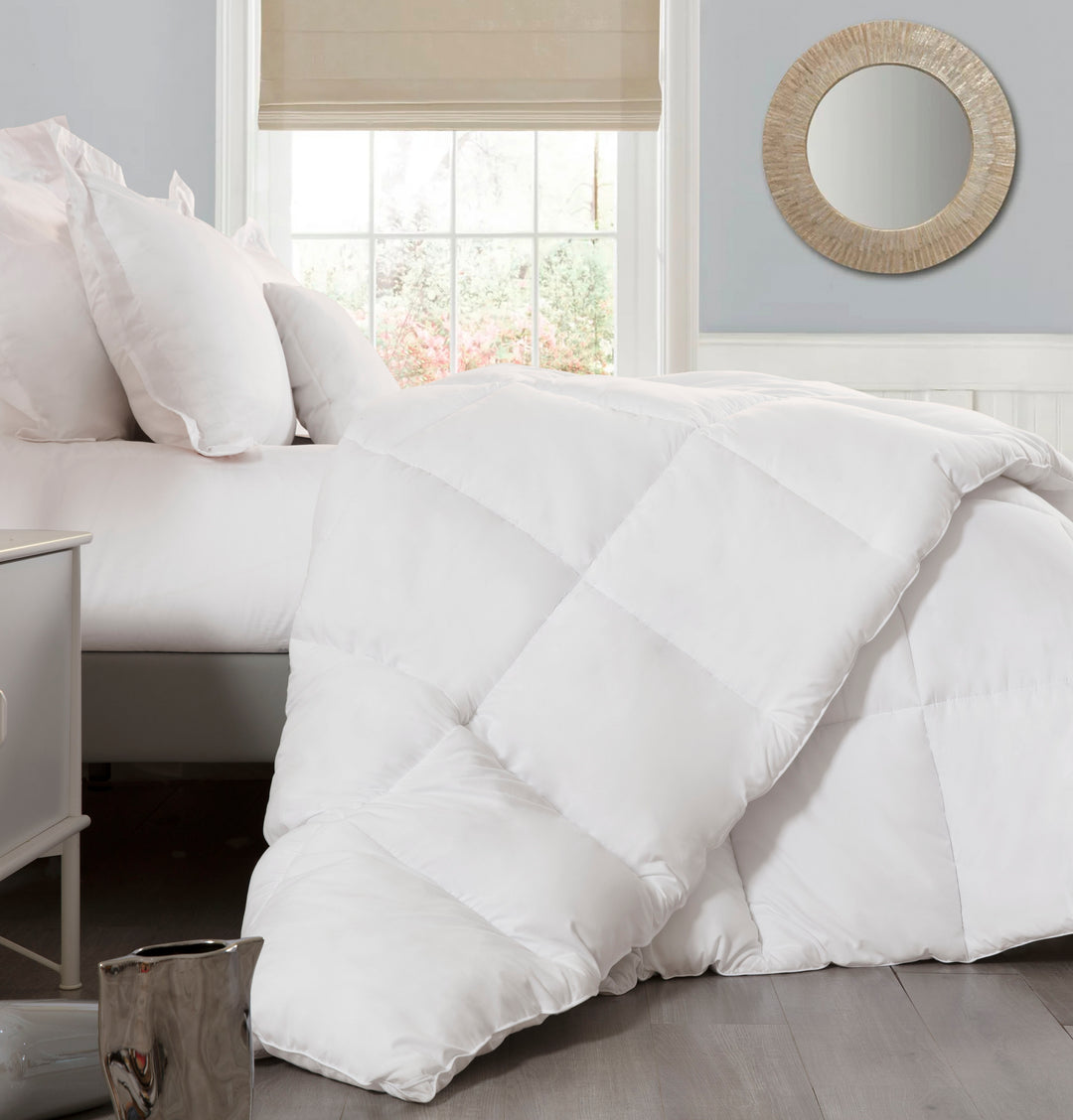 Fluffy White Down Alternative Comforter 300 GSM, kingsleytrend, , 32916_b09rt7749p_35251_1ced1, comforter, MCF, kingsleytrend